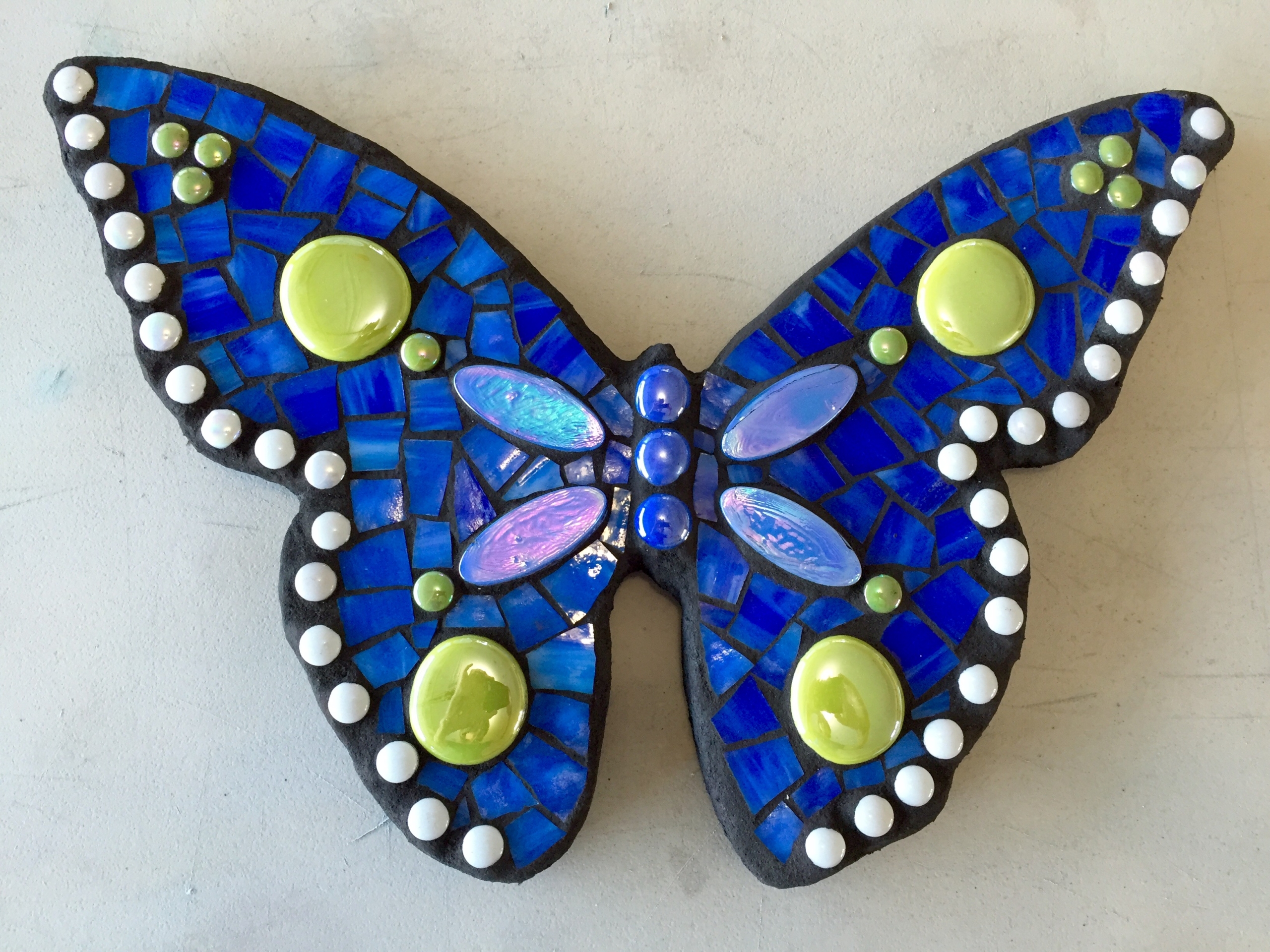 Marsha Blue Mosaic Butterfly